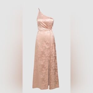 NEW, Cider Floral Pleated Assymetrical Maxi Dress, Large